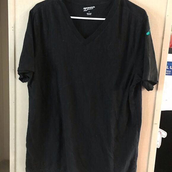 Arizona Jeans Men's Large V Neck Short Sleeve Shirt - Picture 2 of 6